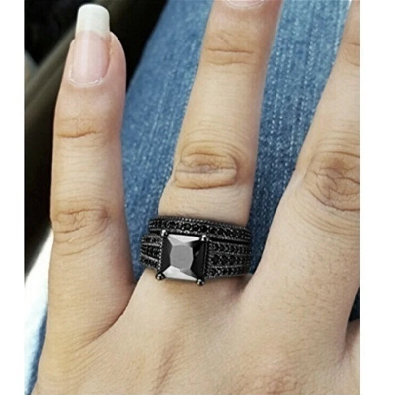 Black Zircon Ring