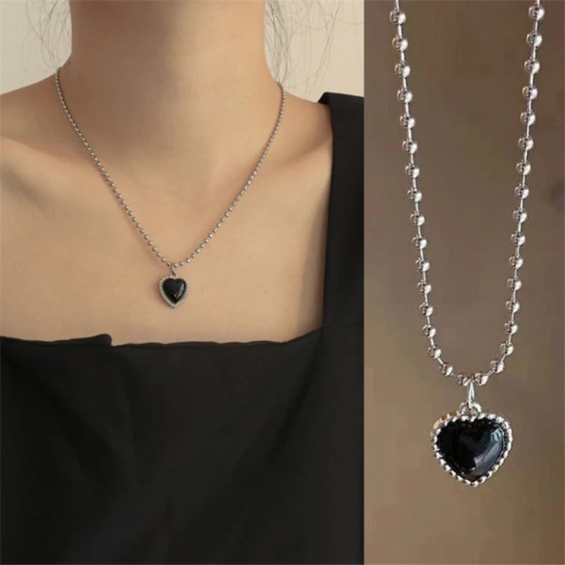 Silver Double Heart Necklace