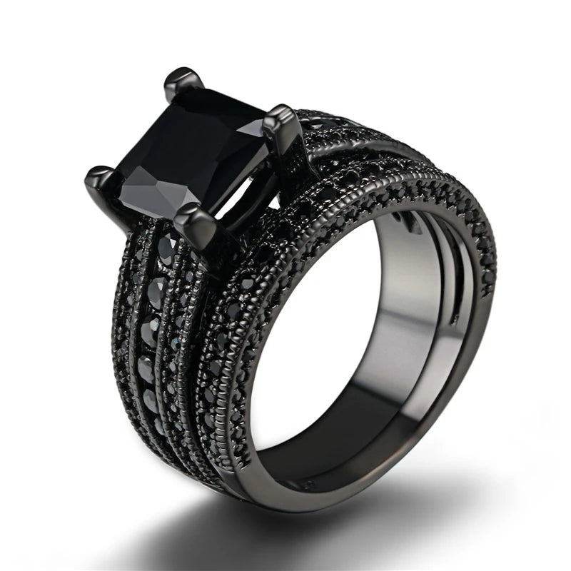 Black Zircon Ring