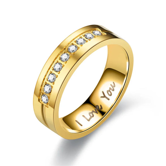 Diamond Gold Wedding Band