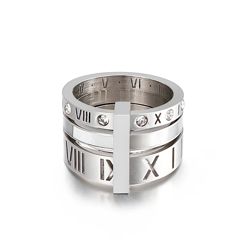 Silver and Diamond Wedding Band