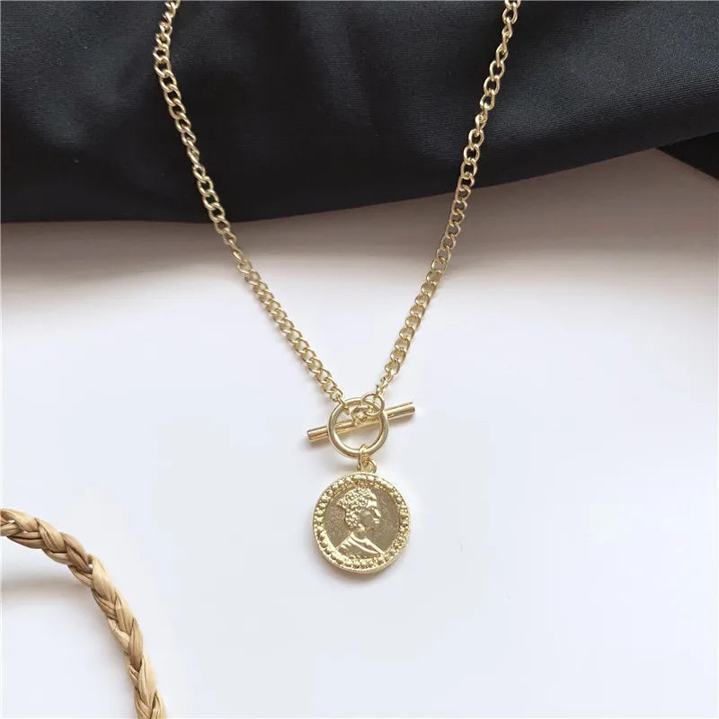 Gold Double Heart Necklace