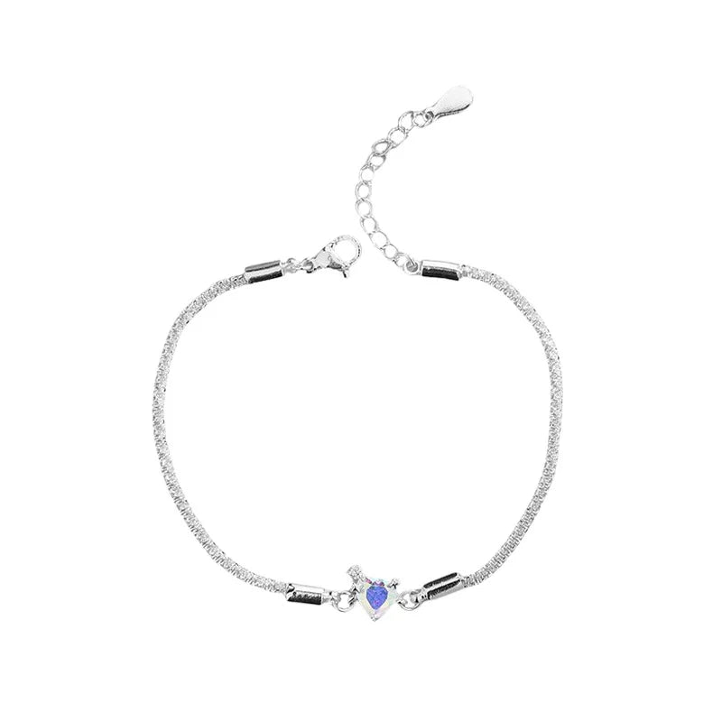 925 Sterling Silver Heart Bracelet