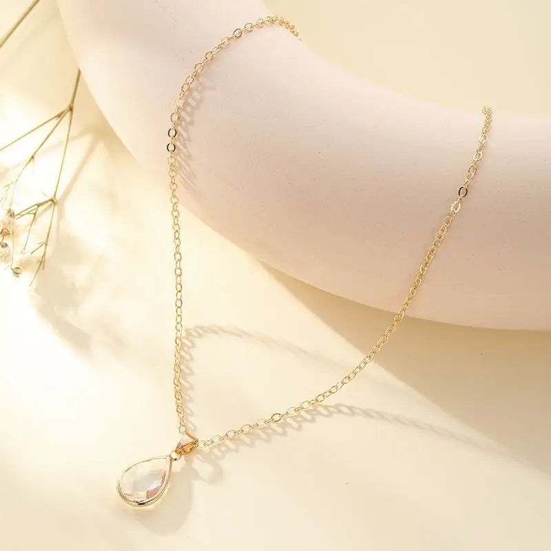 Water Drop Pendant Necklace