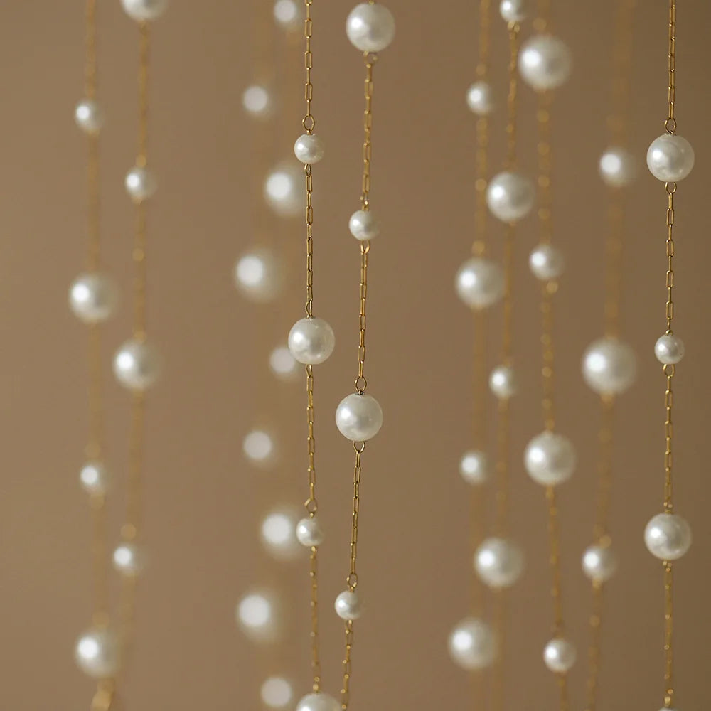 Minimalist Stainless Steel Pearl Necklace