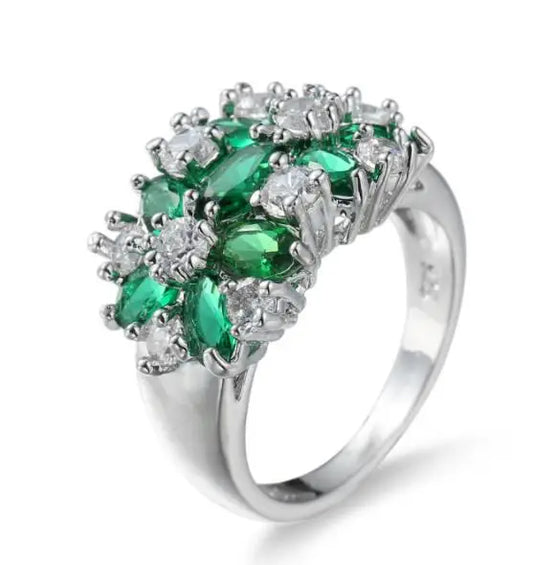 Pure Green 925 Sterling Sparkling Silver