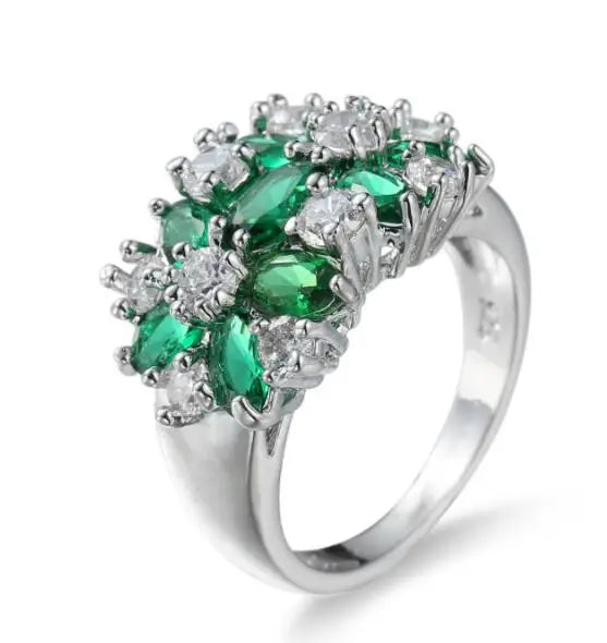 Pure Green 925 Sterling Sparkling Silver