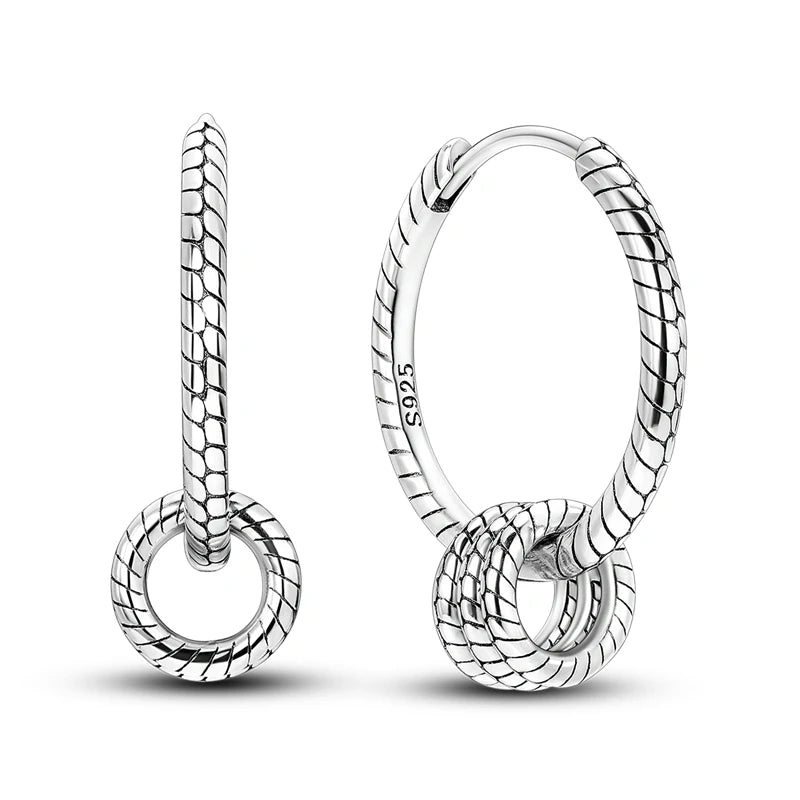 Fashion Silver Hoop Earrings