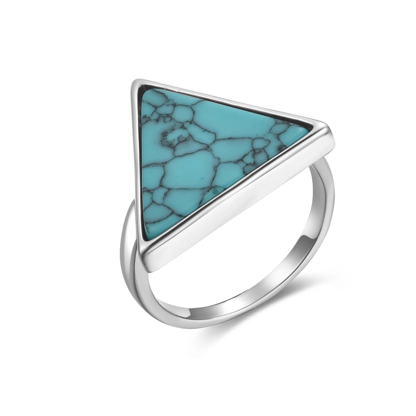 Trilux Blue 925 Sterling Silver Ring