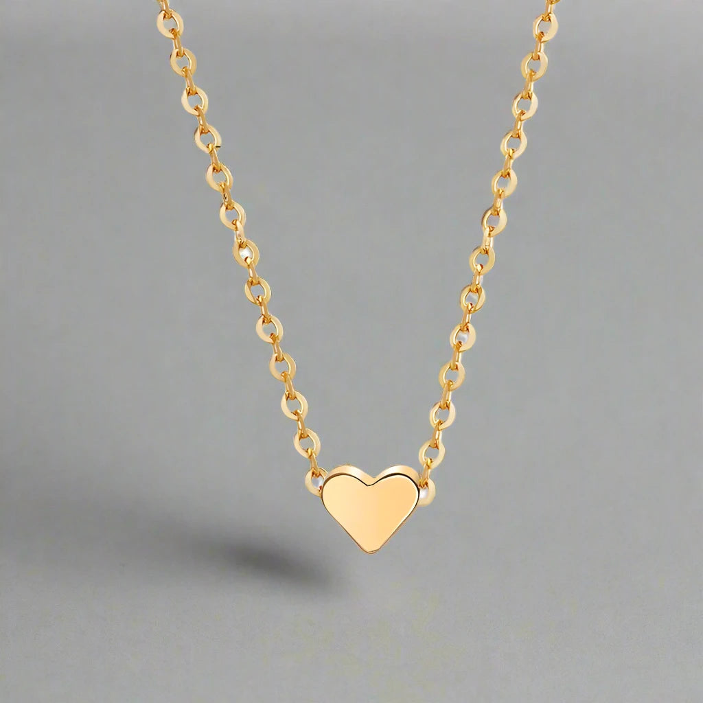 Minimalist Heart Gold Necklace