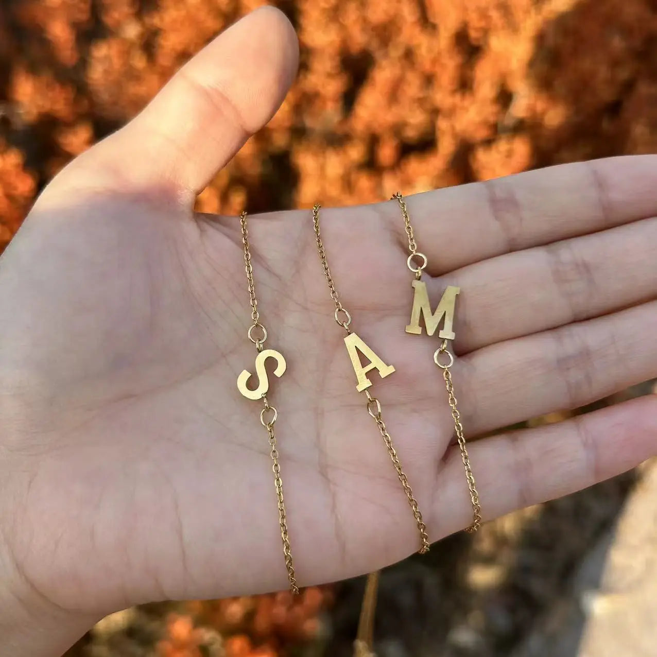 K Alphabet Simple Bracelet