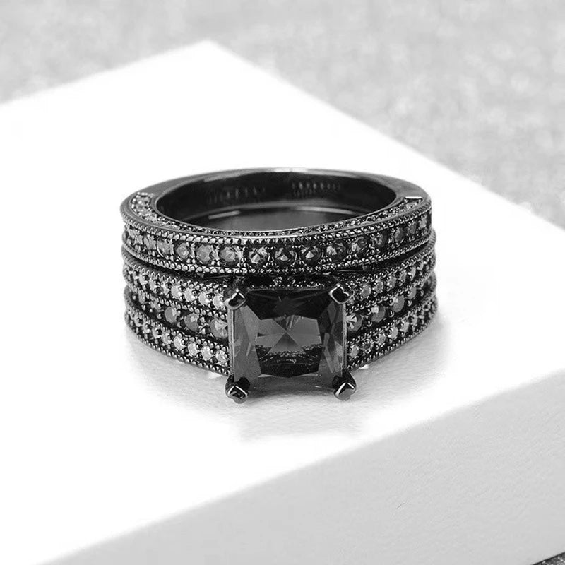 Black Zircon Ring