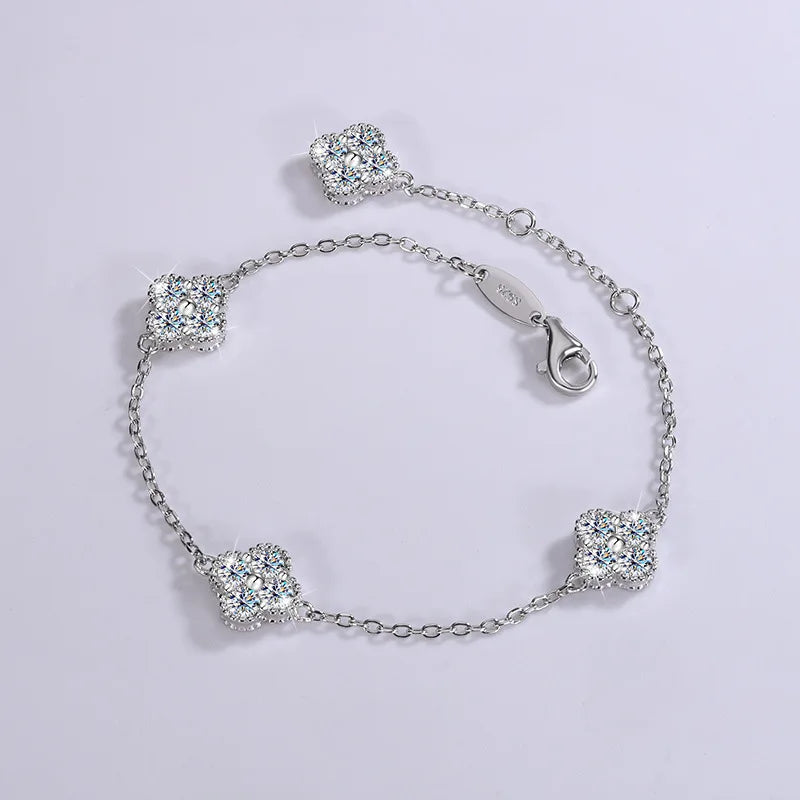 1.6 Carat Moissanite Lucky Wedding Bracelet