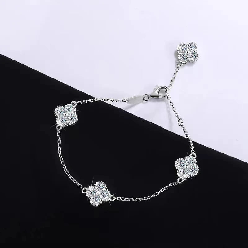 1.6 Carat Moissanite Lucky Wedding Bracelet