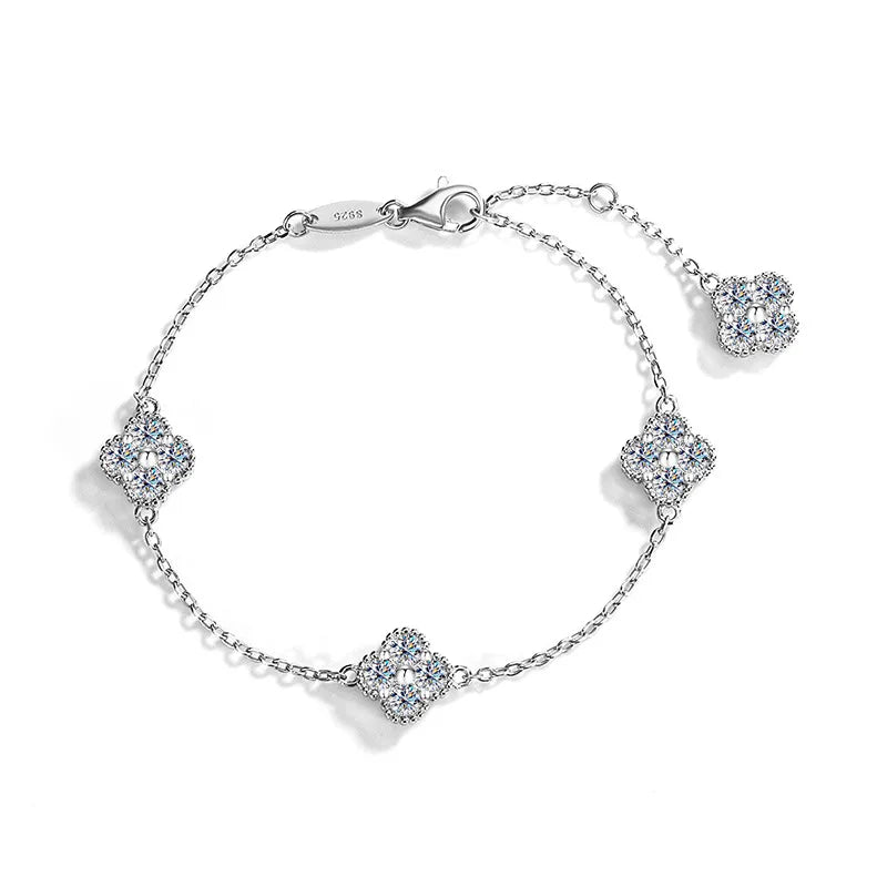 1.6 Carat Moissanite Lucky Wedding Bracelet