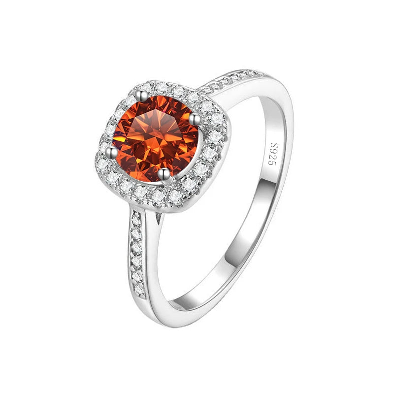 Orange 1 Carat Diamond Rings