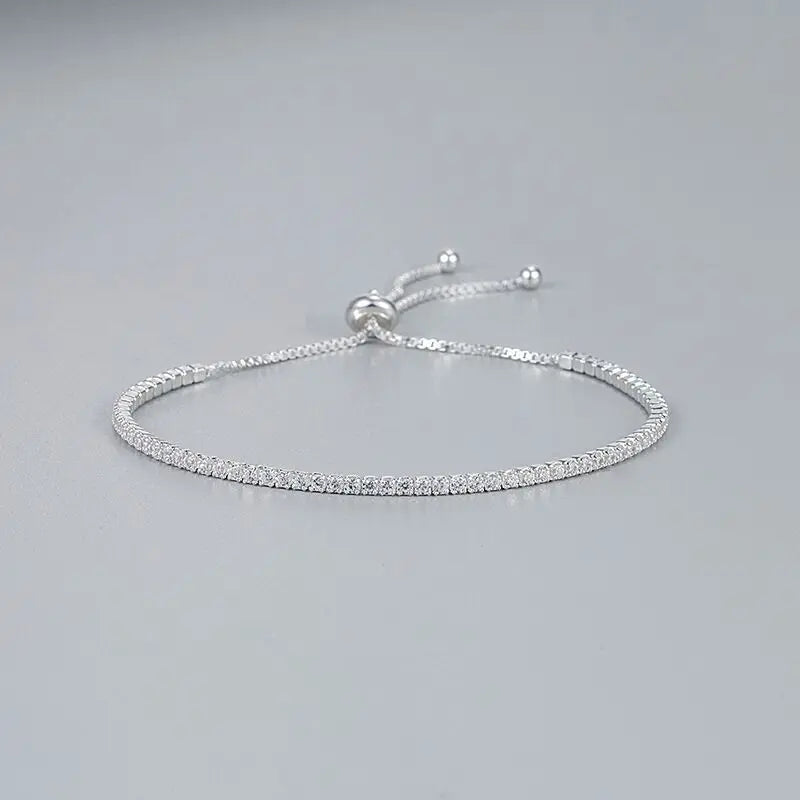 925 Sterling Silver Diamond Bracelet