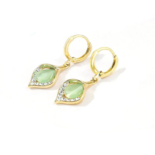 Green High End Earrings