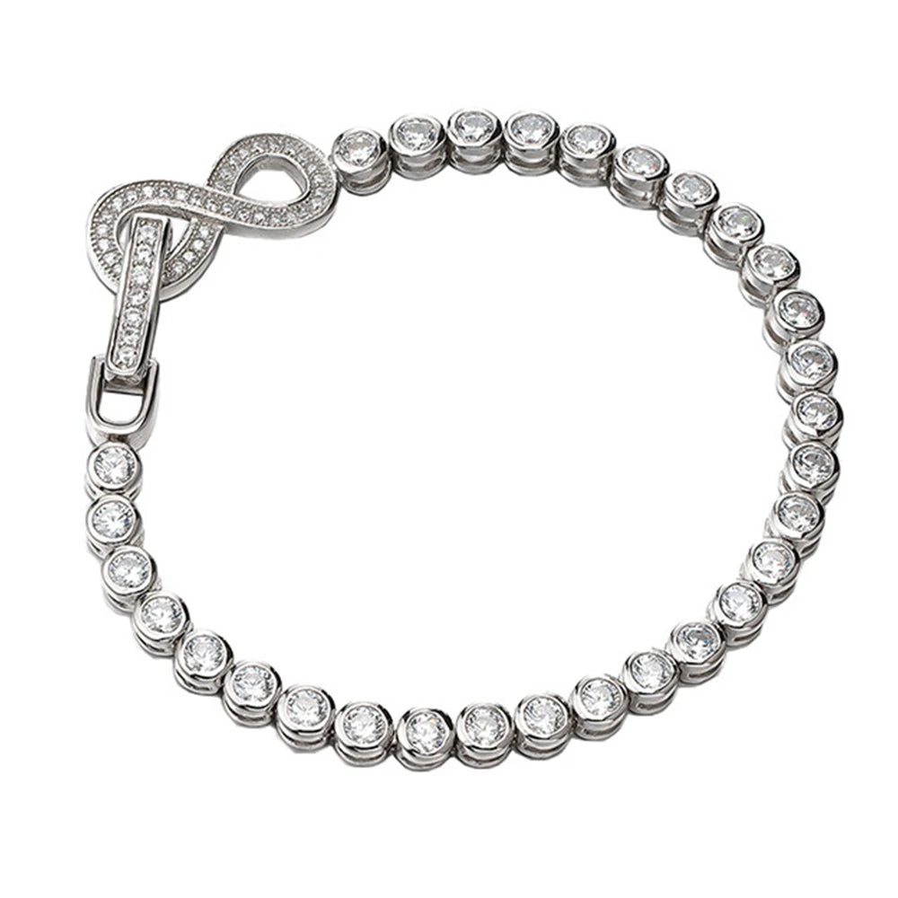 8 Shape Full Moissanite Diamond Charm Bracelets