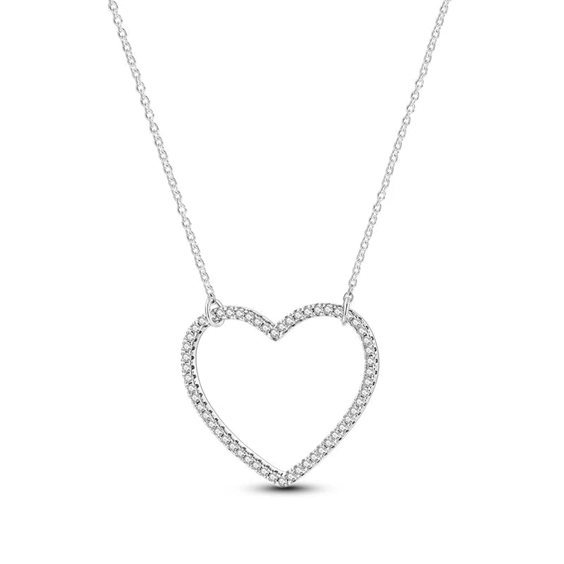 Minimalist Heart Pendant 925 Sterling Silver