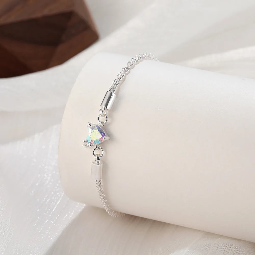 925 Sterling Silver Heart Bracelet