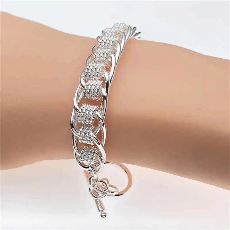 925 Sterling Silver Chain Bracelet