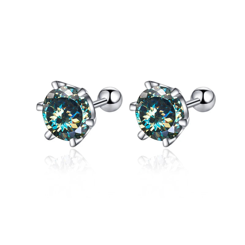 Screw Stud Earring 0.5-2ct