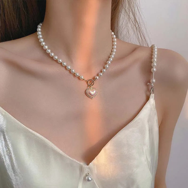 Elegant Pearl Wedding Necklace