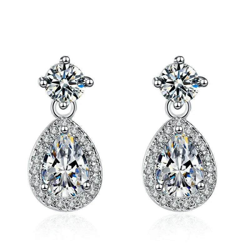 925 Sterling Silver Jewelry Women Earrings