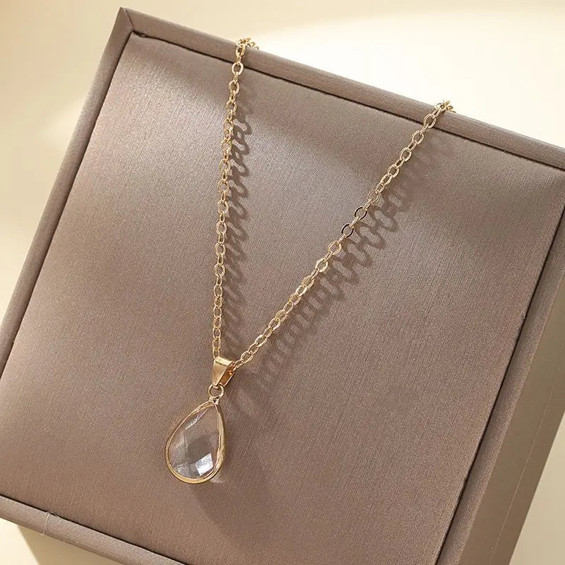 Water Drop Pendant Necklace