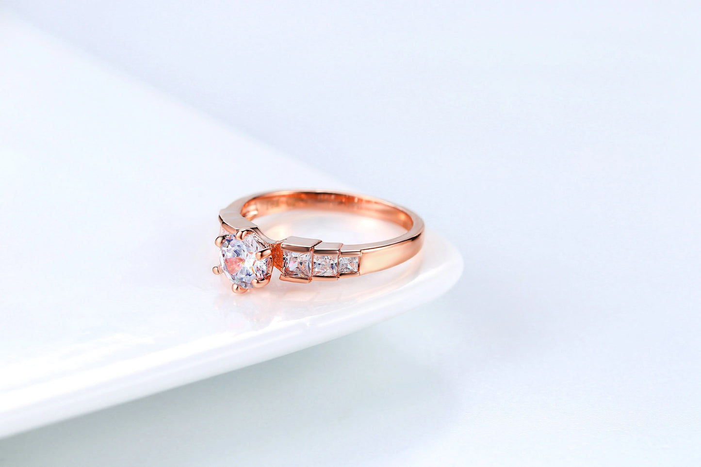 Fashion Rose Gold Wedding Ring