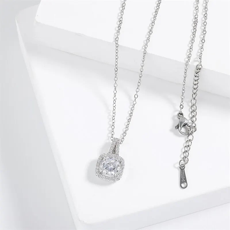 Luxury Silver Wedding Necklace