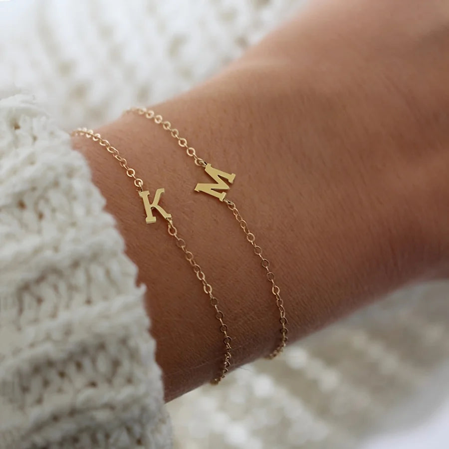 A Alphabet Simple Bracelet