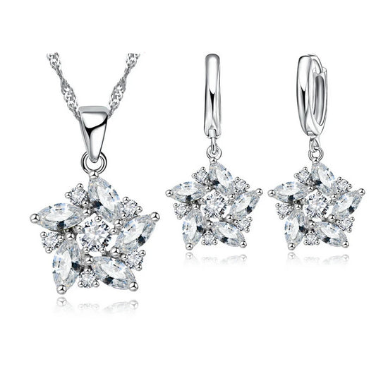 Sterling Silver Wedding Jewelry Sets