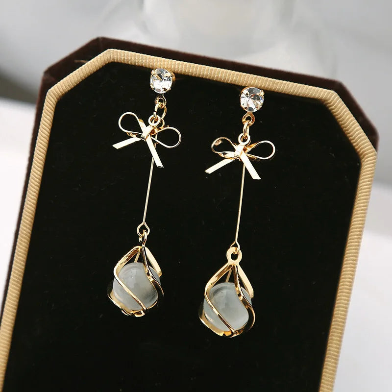 Dangle Bow Earrings