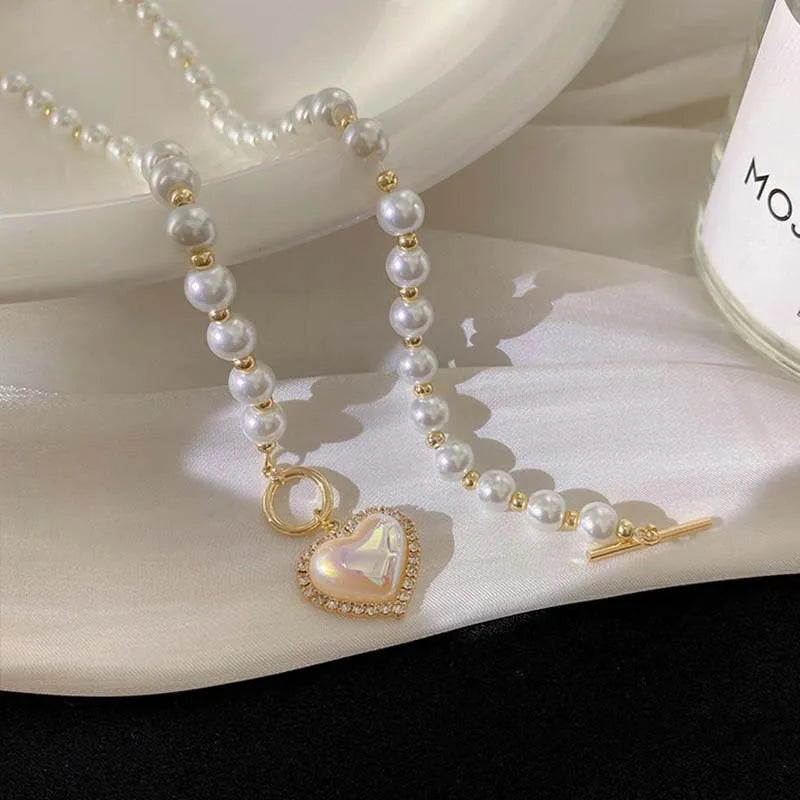 Elegant Pearl Wedding Necklace