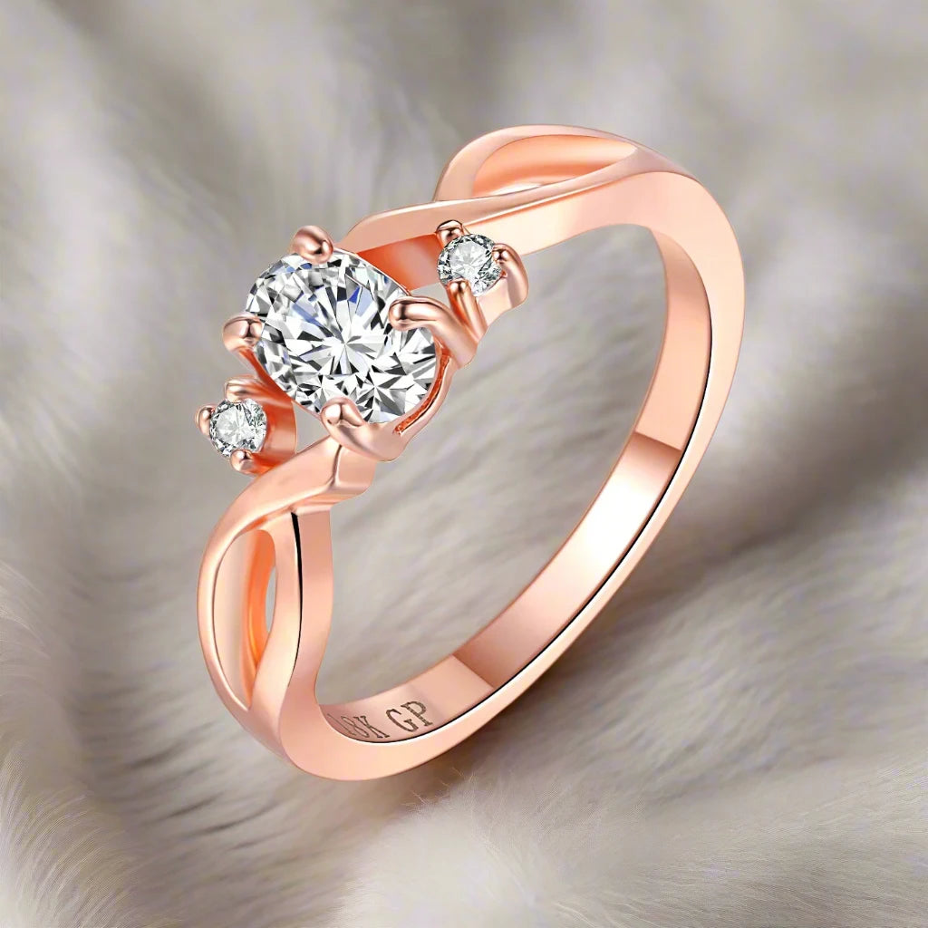 Rose Gold Bridal Wedding Ring