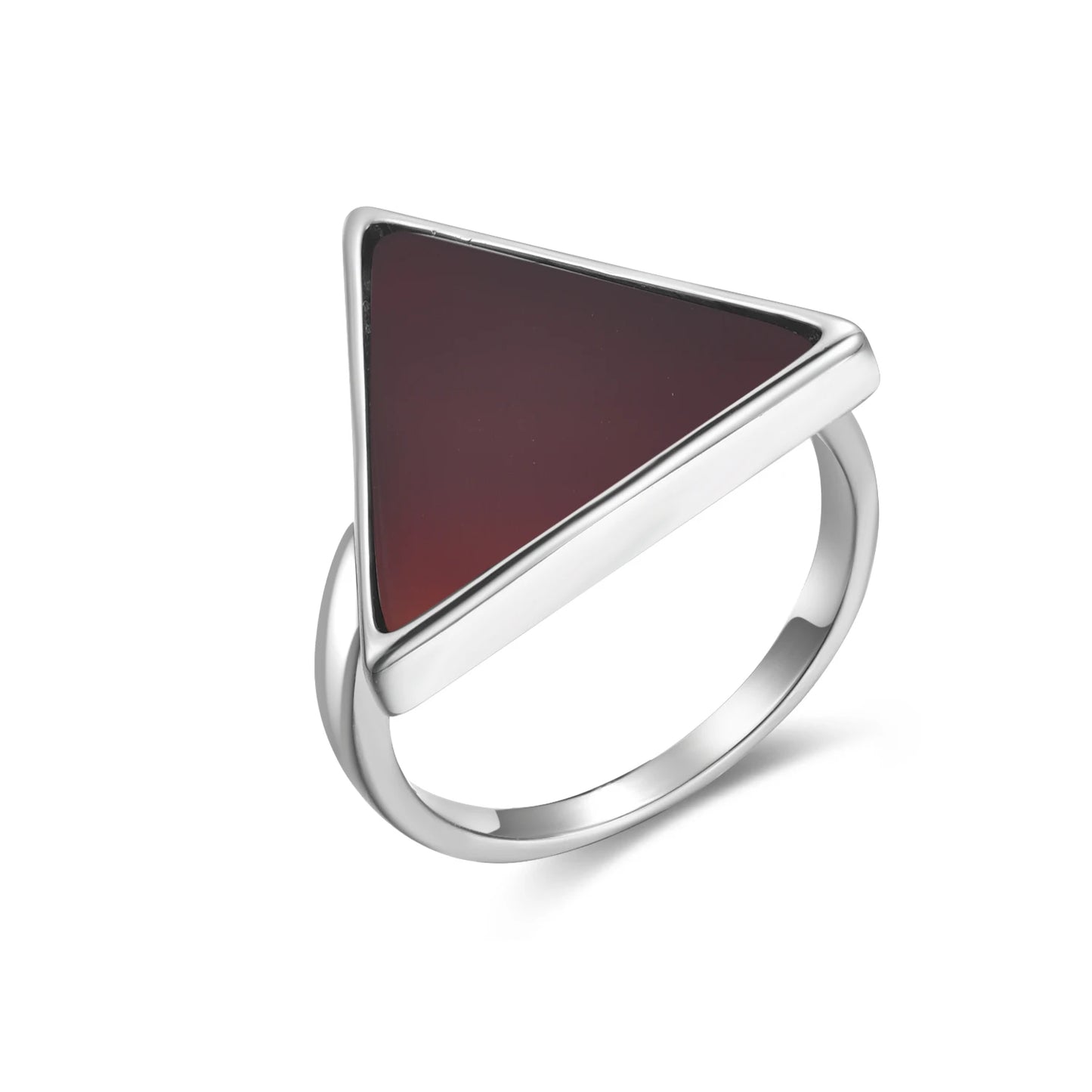 Red Triple Edge 925 Sterling Silver Ring