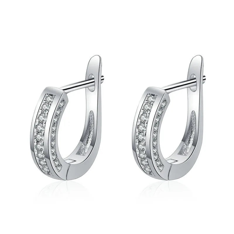 New 925 Sterling Silver Hoop Earrings