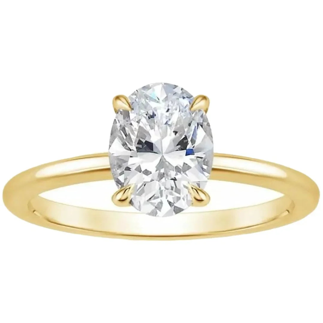 Oval Gold Wedding Ring