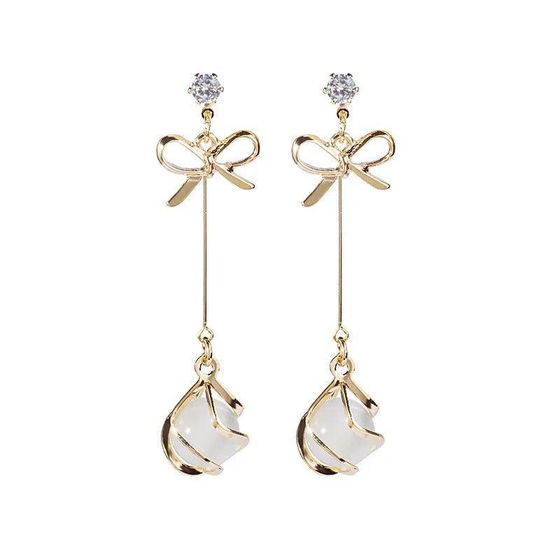 Dangle Bow Earrings