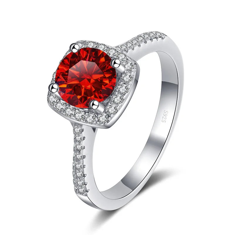 Red 1 Carat Diamond Rings