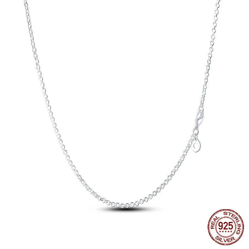 Simple Chain 925 Sterling Silver Necklace