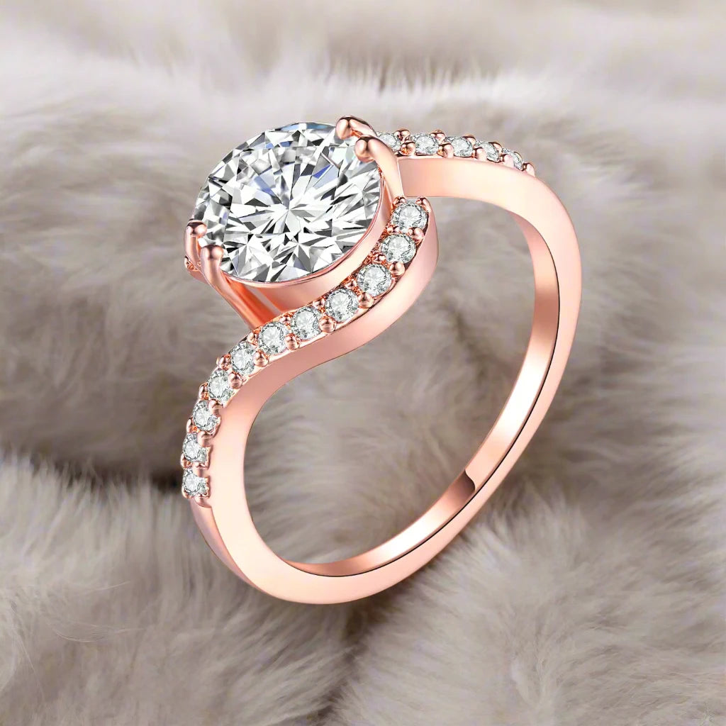 Elegant Rose Gold Wedding Ring