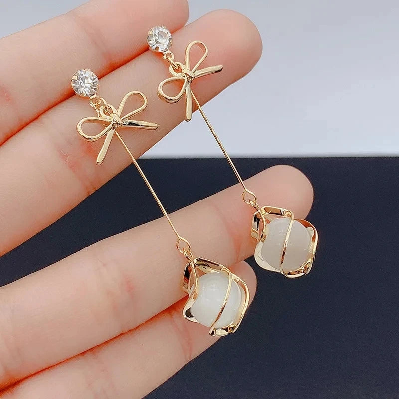 Dangle Bow Earrings