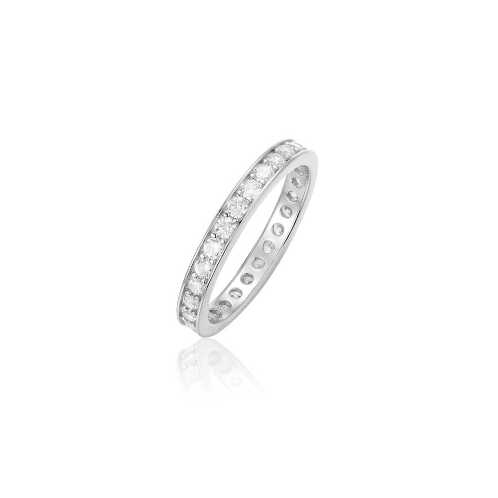 Simple 925 Sterling Silver Wedding Ring