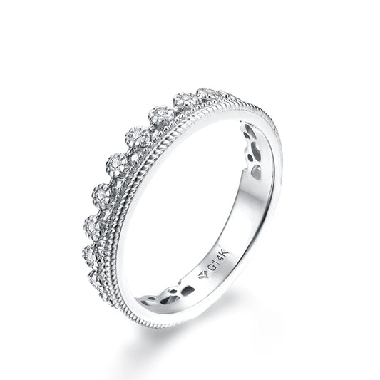 Exquisite Silver Wedding Ring