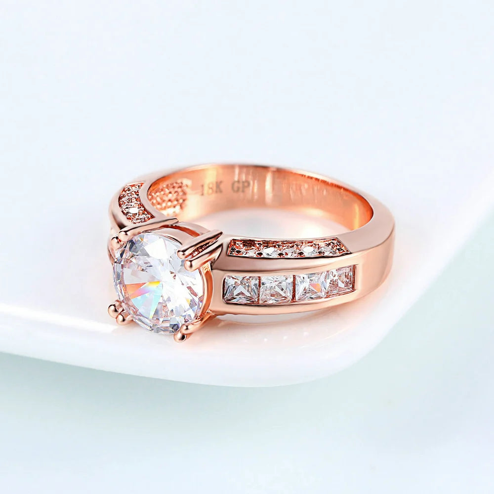 Luxury Rose Gold Wedding Ring