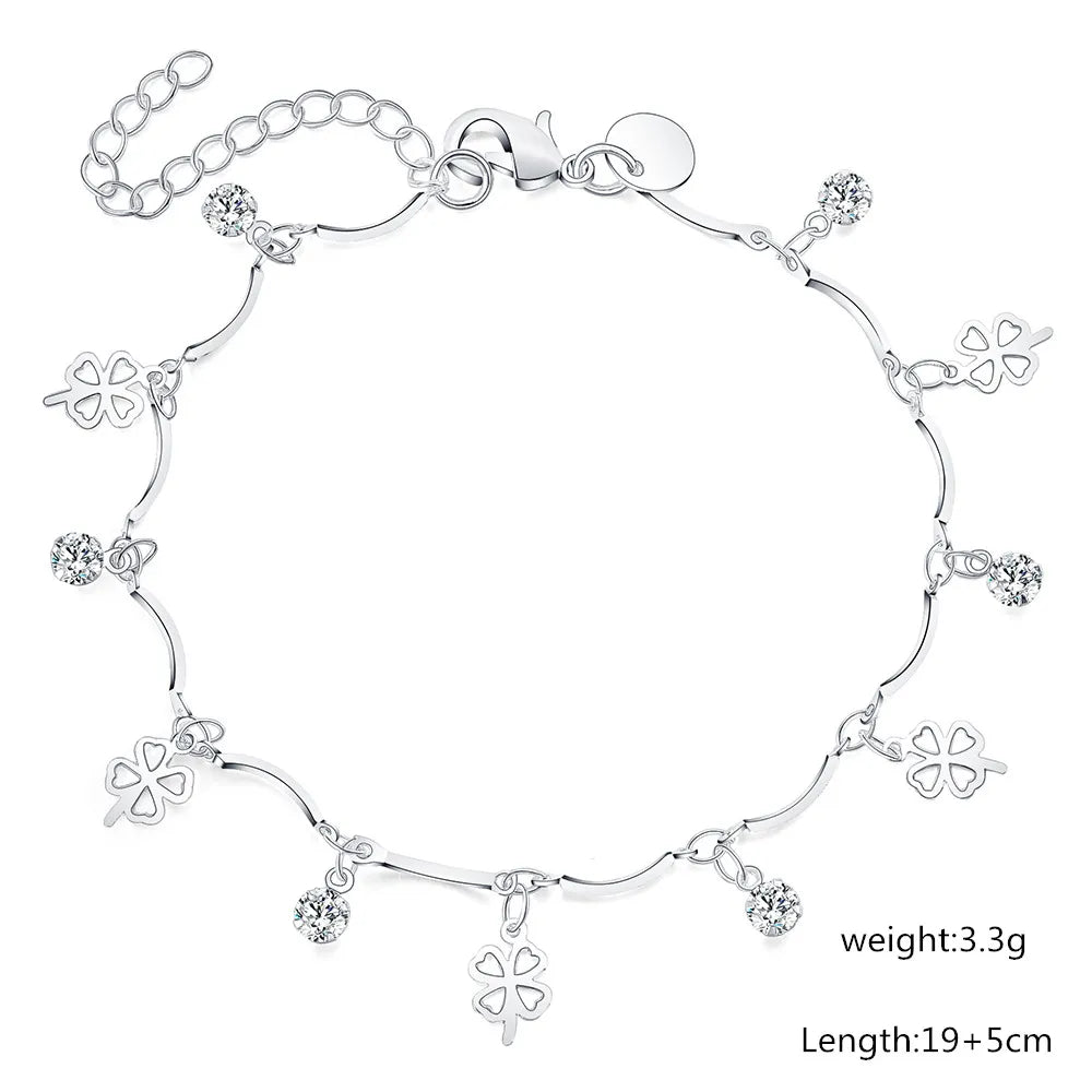 925 sterling Silver Four-leaf Clover