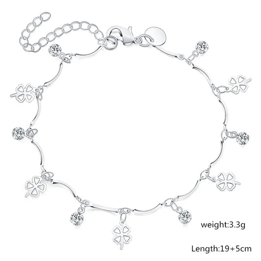 925 sterling Silver Four-leaf Clover